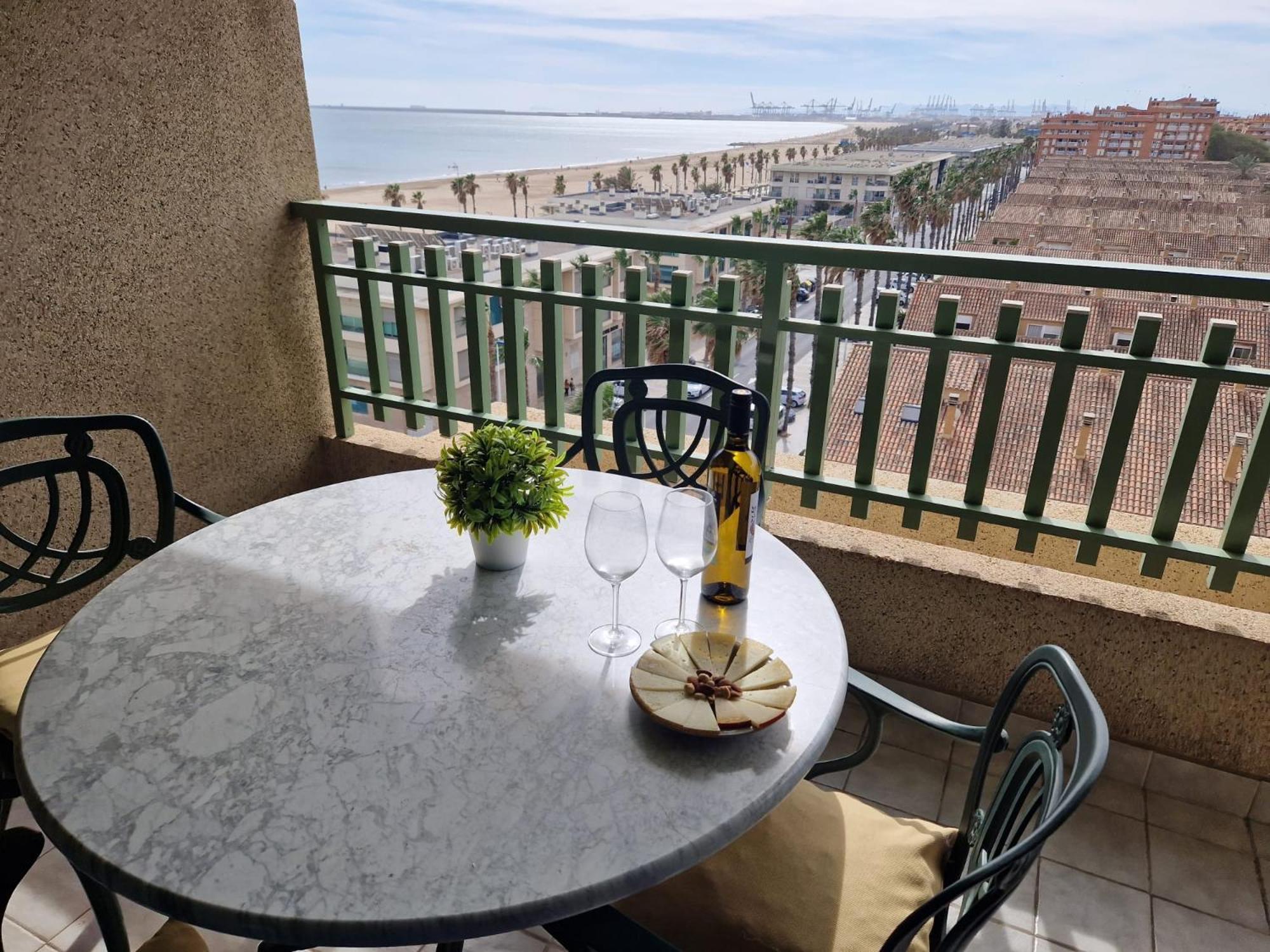 Apartamento Primera Linea De Playa Patacona Valencie Exteriér fotografie